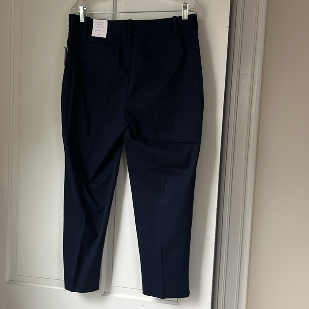 NWT Talbots Perfect Crop Pant, Navy, Size 12 - Picture 3 of 9